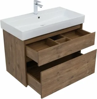 Тумба под раковину Aquanet Nova Lite 249954 85 см дуб рустикальный